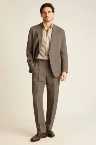 Blazer Cooper en lin italien et Tencel par Bonobos | Col en pointe