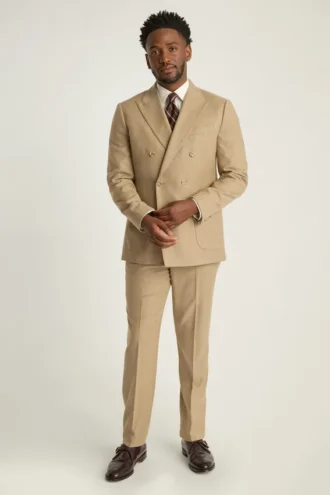 Blazer croisé en flanelle italienne Jetsetter