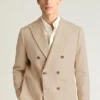 Blazer croisé en lin italien Jetsetter