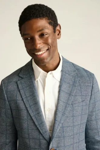 Blazer en lin pour homme par Bonobos | Modèle léger en mélange de tricot italien