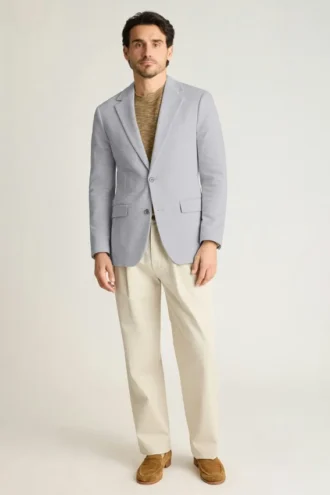 blazer en maille 1 4 330x495 - Blazer en maille