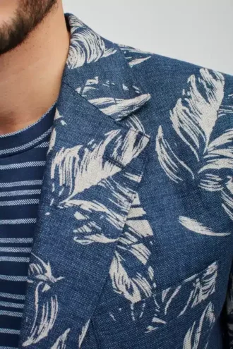 Blazer à fleurs unconstructed