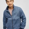 Blouson aviateur en chambray