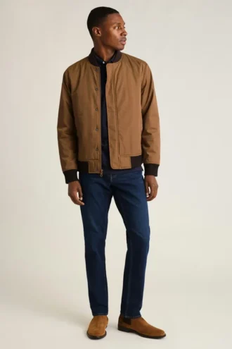 Blouson aviateur léger pour homme | Modèle isolé en duvet