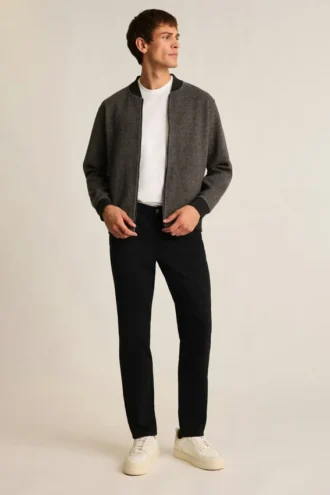 Bomber en laine mélangée