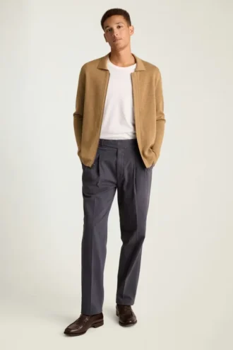 Bomber en tricot pour homme par Bonobos | Style blouson bomber en tricot de mérinos