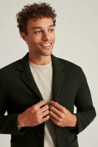 Cardigan-blazer en maille