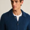 Cardigan brossé pour homme | Superposition légère et chaude