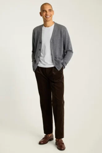 Cardigan en laine mérinos lavable