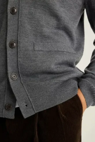 Cardigan en laine mérinos lavable