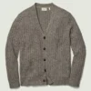 Cardigan en lin et coton italien pour homme