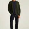 Cardigan à mailles torsadées pour homme par Bonobos | Mélange de mérinos, style traditionnel