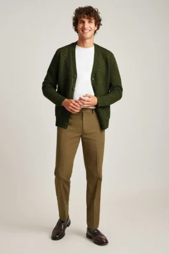 Cardigan à torsades