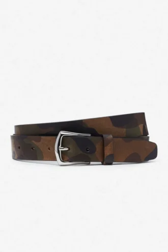 Ceinture en cuir camouflage
