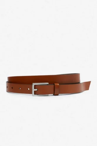 Ceinture en cuir doublée de daim