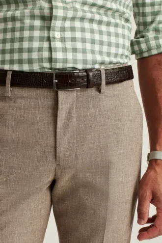 Ceinture en cuir gaufré