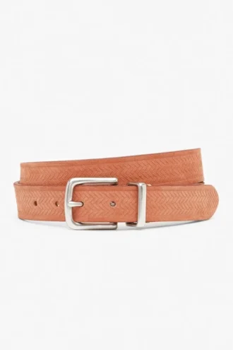 Ceinture en daim gaufré