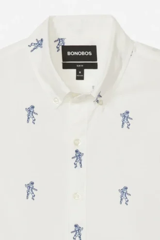 Chemise boutonnée délavée