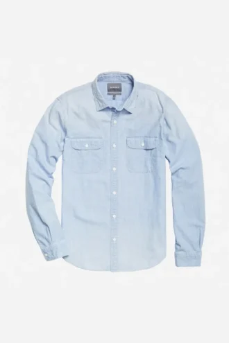 Chemise boutonnée en chambray