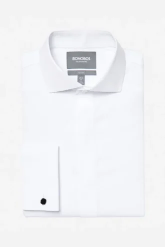 Chemise de smoking extensible, grandes tailles