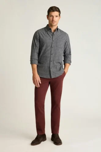 Chemise en flanelle légère et extensible