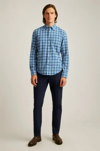 Chemise en flanelle légère et extensible