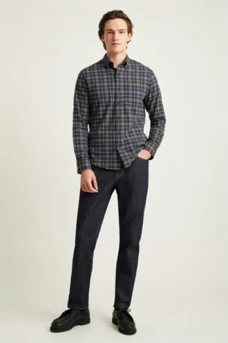Chemise en flanelle légère et extensible