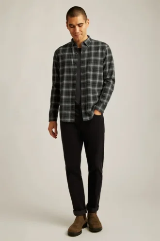 Chemise en flanelle légère et extensible