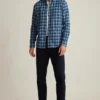 Chemise en flanelle légère et extensible