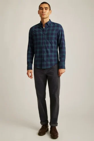 Chemise en flanelle légère et extensible