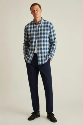 Chemise en flanelle légère et extensible