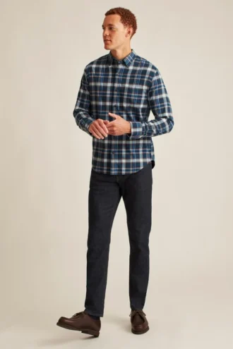 Chemise en flanelle légère et extensible