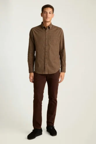 Chemise en flanelle légère et extensible