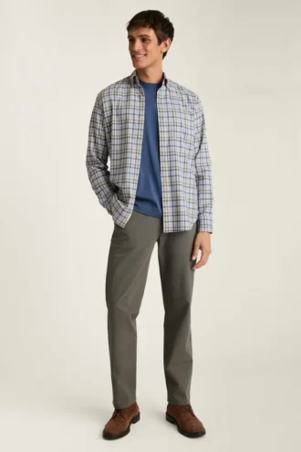 Chemise en flanelle légère et extensible