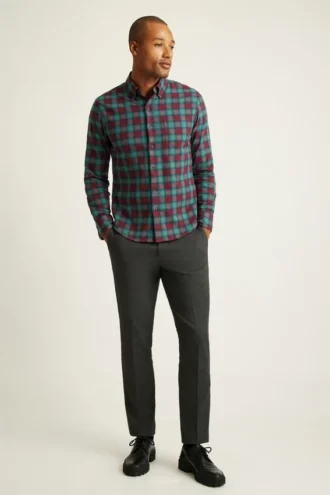 Chemise en flanelle légère et extensible