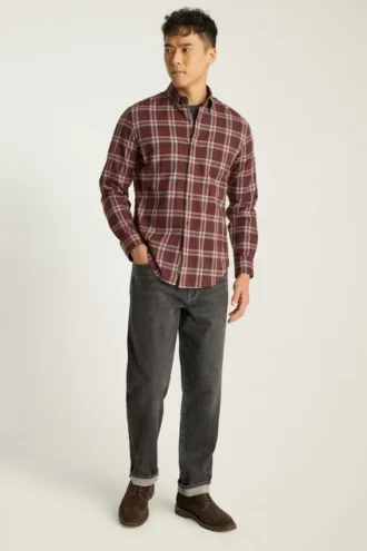 Chemise en flanelle légère et extensible