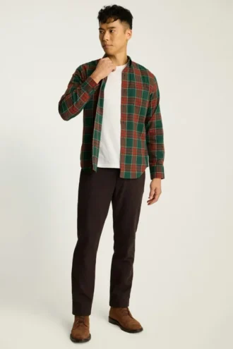 Chemise en flanelle légère et extensible