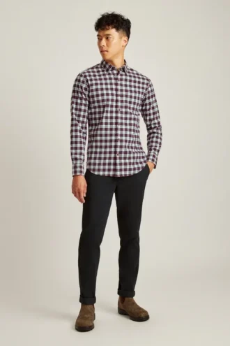 Chemise en flanelle légère et extensible