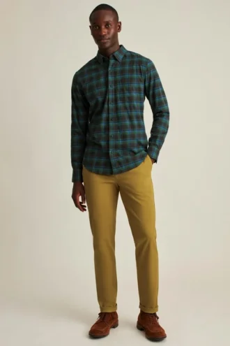 Chemise en flanelle légère et extensible