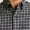 Chemise en flanelle légère et extensible