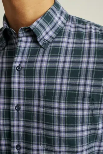 Chemise en flanelle légère et extensible