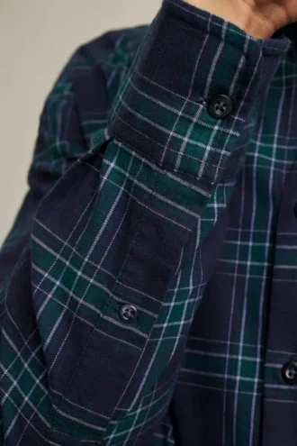 Chemise en flanelle légère et extensible