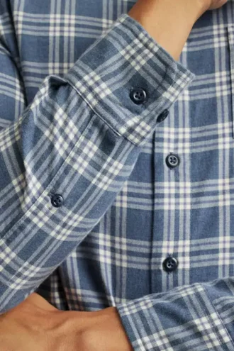 Chemise en flanelle légère et extensible