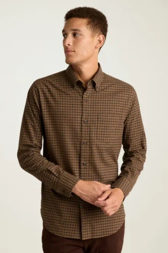Chemise en flanelle légère et extensible