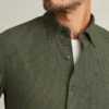 Chemise en flanelle légère et extensible