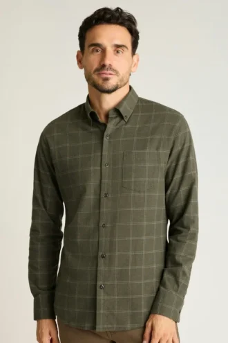 Chemise en flanelle légère et extensible