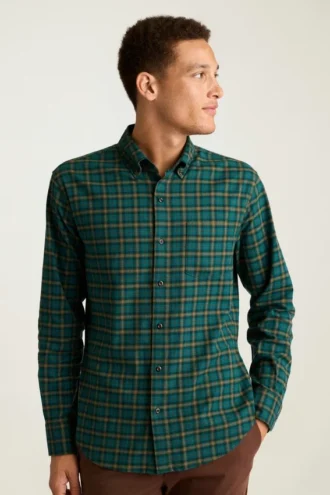 Chemise en flanelle légère et extensible
