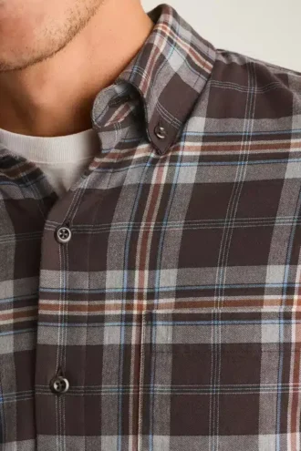 Chemise en flanelle légère et extensible