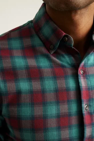 Chemise en flanelle légère et extensible