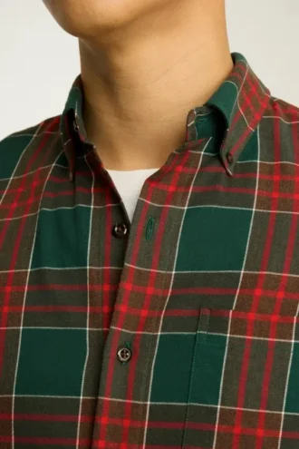 Chemise en flanelle légère et extensible